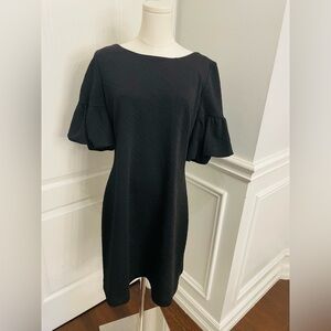 Tommy Hilfiger Black Ruffle Sleeve Mini Dress